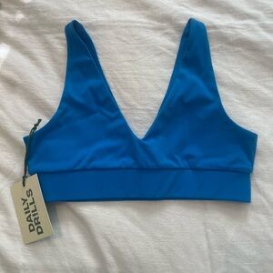 DAILY DRILLS! Go! V-Neck Bra - Tide in L